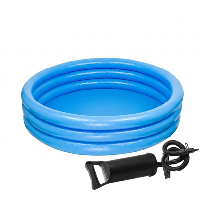 45 inch x 10 inch Inflatable blue shine pool 4 feet approx