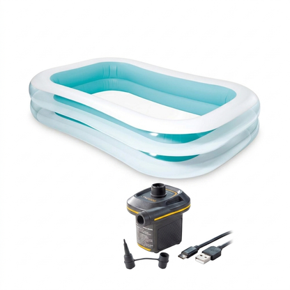 8.5 ft x 5.75 ft family swimming pool 102 inches x 69 inches (22 inches height)