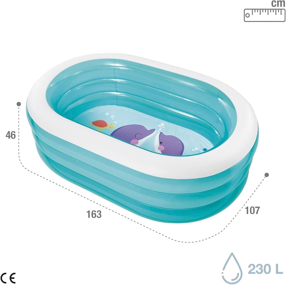 64 x 42 inches Inflatable Swimming Pool for Kids & Family 162x106x45 cm