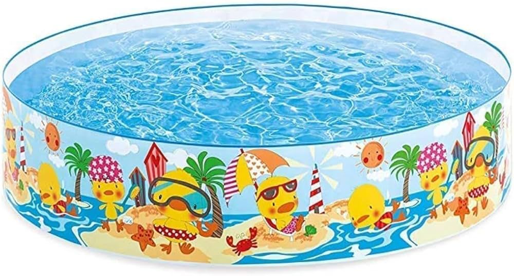 4 Feet Non-Inflatable Swimming Pool for Kids | No Air Pump Needed
