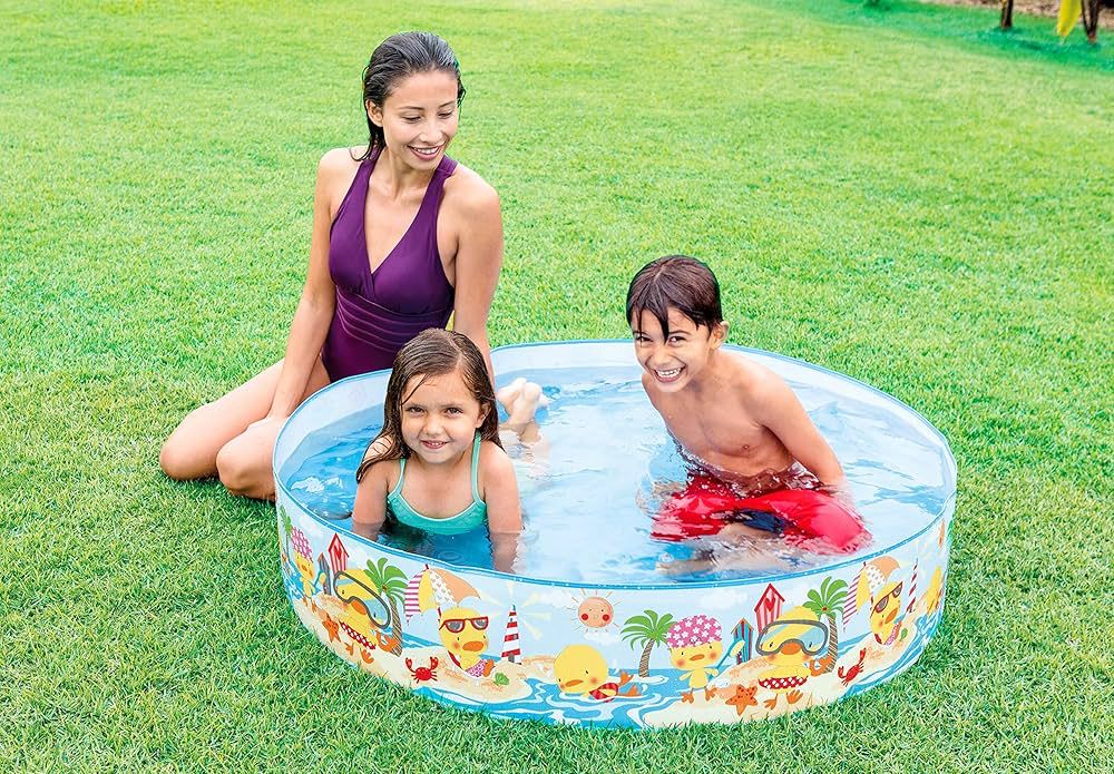 4 Feet Non-Inflatable Swimming Pool for Kids | No Air Pump Needed