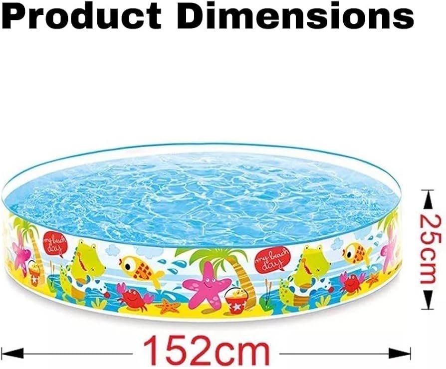 5 Feet Non-Inflatable Swimming Pool for Kids | No Air Pump Needed