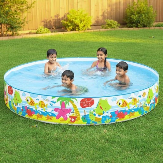 8 Feet big size Non-Inflatable family Swimming Pool | No Air Pump Needed