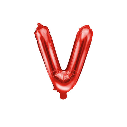Customized alphabet foil balloons in Red color