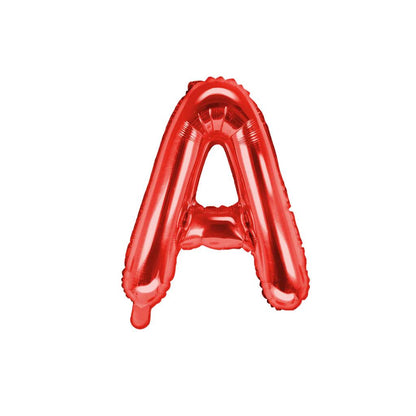 Customized alphabet foil balloons in Red color