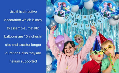 Magical Princess Elsa Birthday Party Decoration Kit - 38 Piece Girls' Set