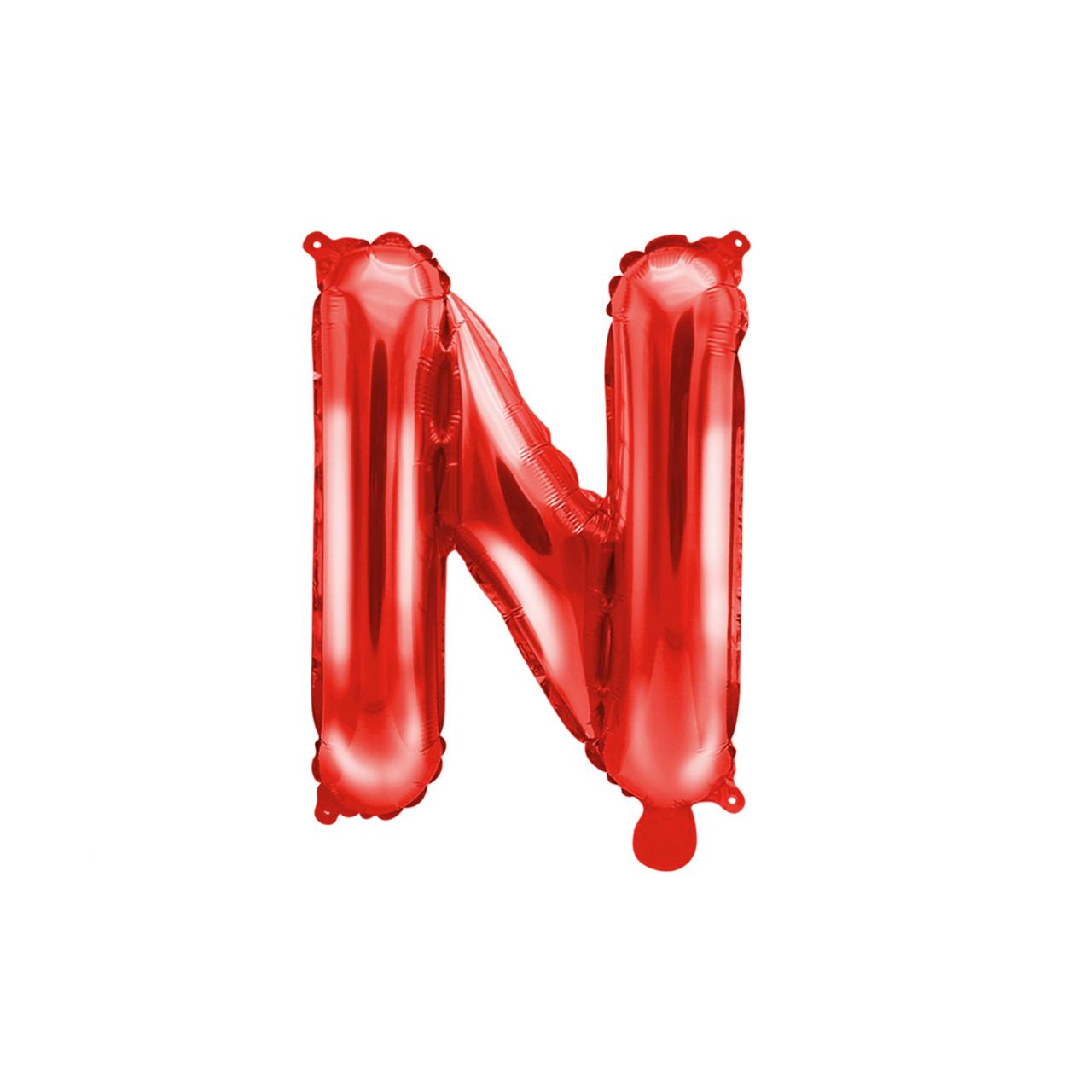 Customized alphabet foil balloons in Red color