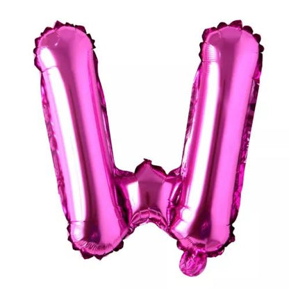 Customized alphabet foil balloons in Pink color