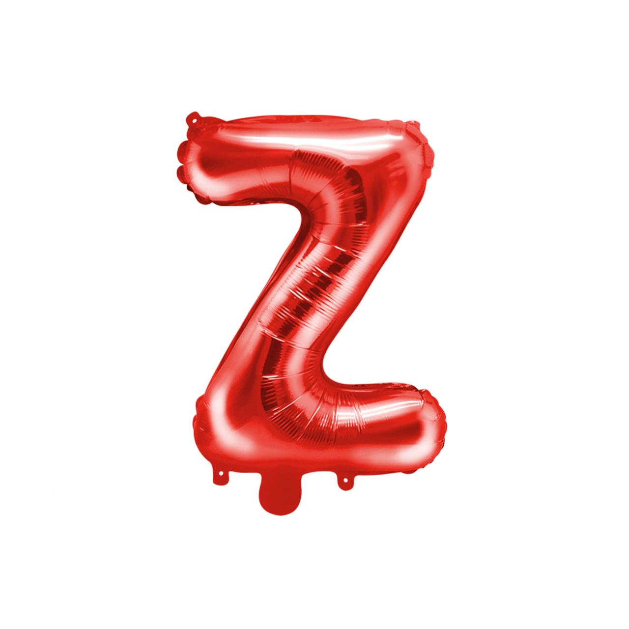 Customized alphabet foil balloons in Red color