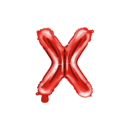 Customized alphabet foil balloons in Red color