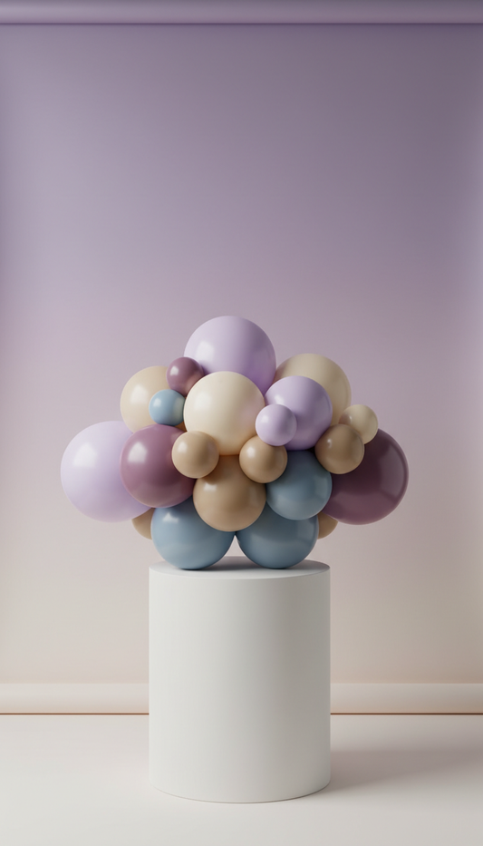 Balloon Centerpiece Arrangement in Jewel Tones