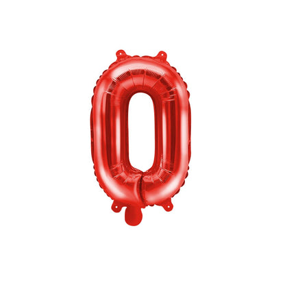 Customized alphabet foil balloons in Red color
