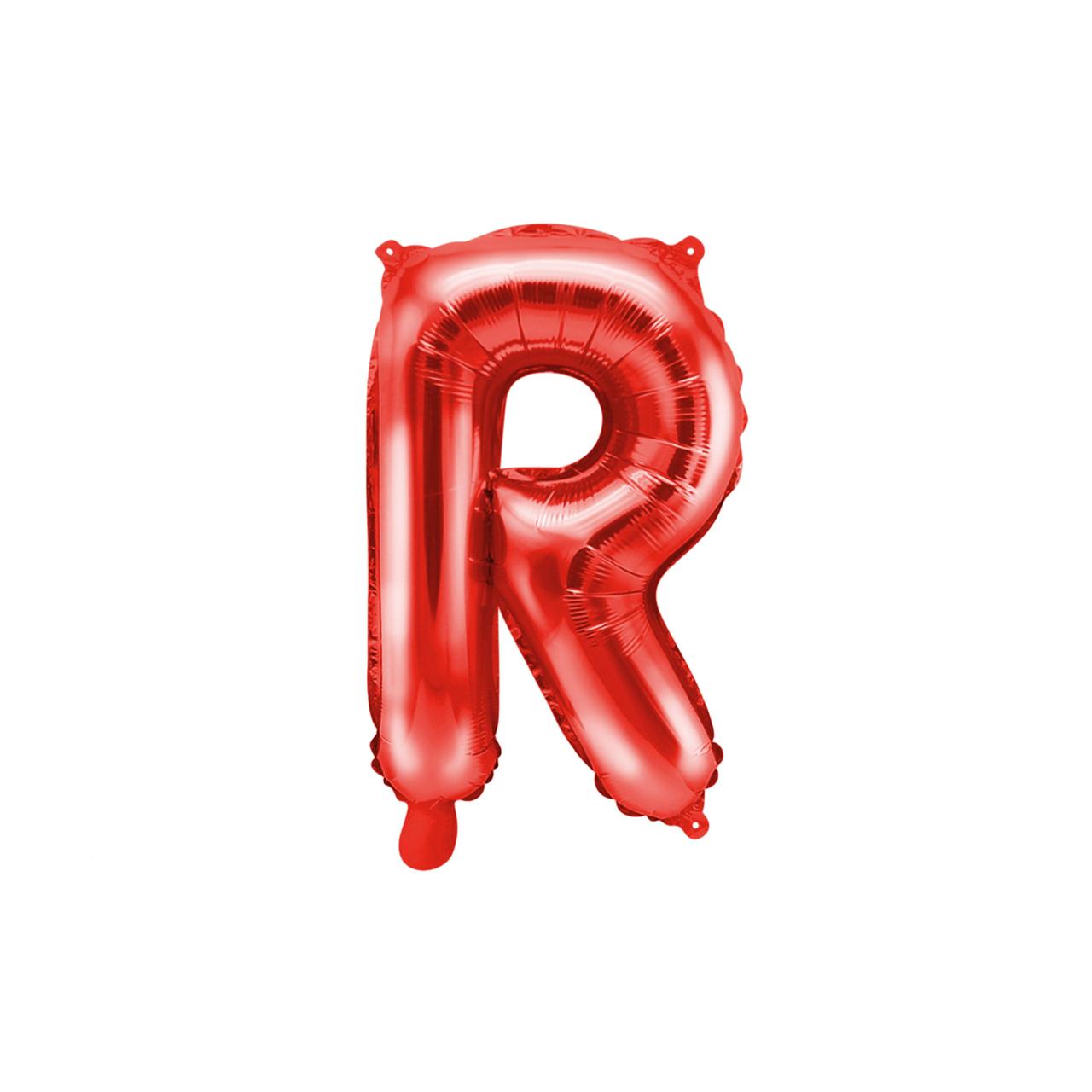 Customized alphabet foil balloons in Red color