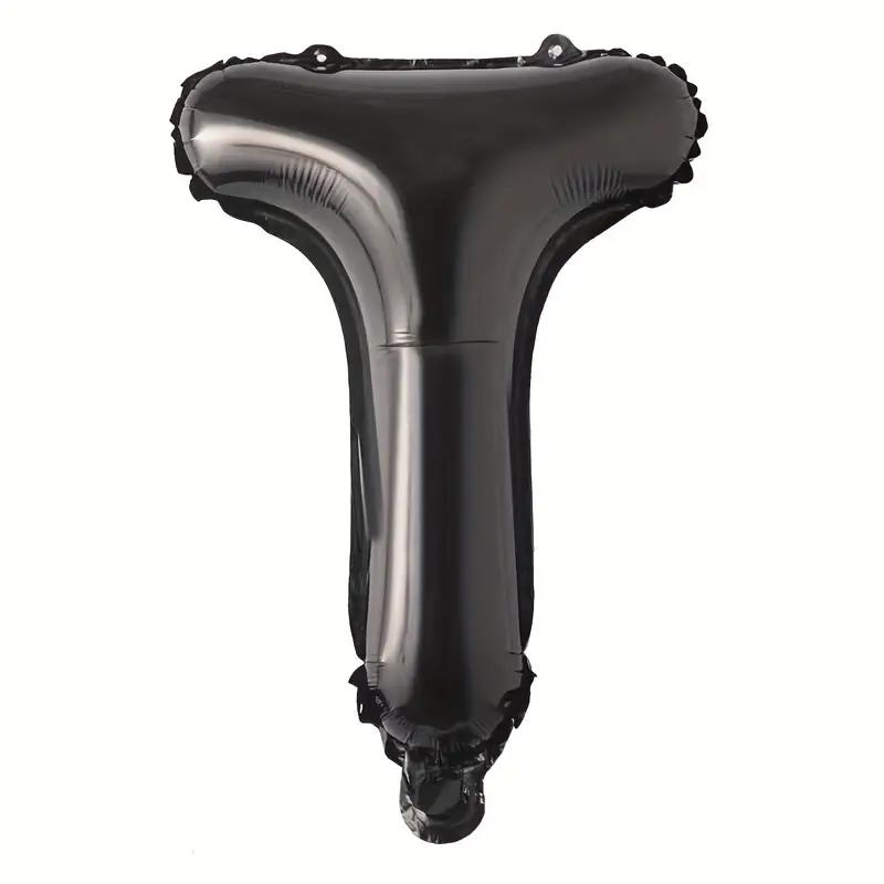 Customized alphabet foil balloons in Black color