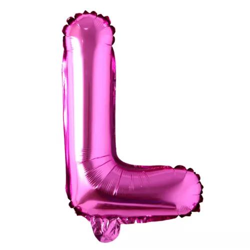 Customized alphabet foil balloons in Pink color