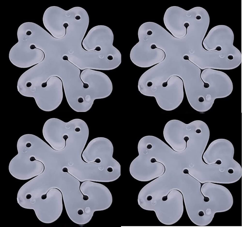 Reusable Portable Flower Shape Balloon Clips Holder for Event Decorations