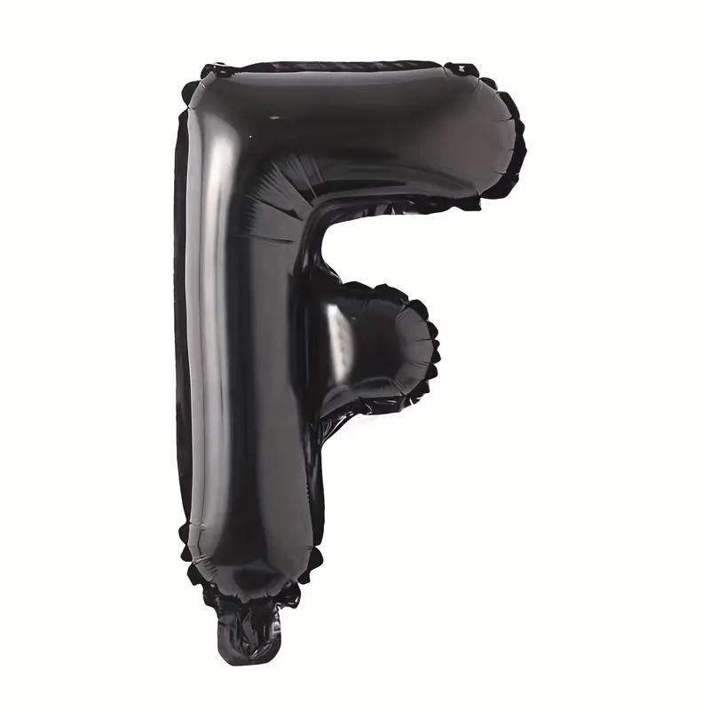 Customized alphabet foil balloons in Black color