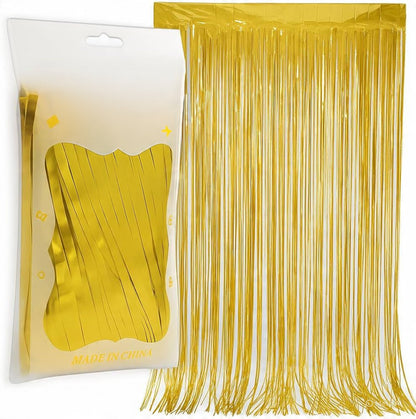 Foil Fringe Curtain Backdrop for Party Decoration - 1 Pc