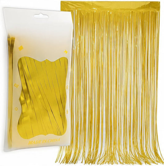Foil Fringe Curtain Backdrop for Party Decoration - 1 Pc