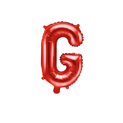 Customized alphabet foil balloons in Red color