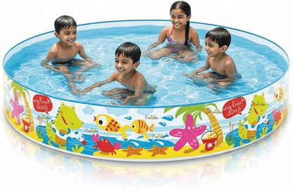 6 Feet Non-Inflatable Swimming Pool for Kids | No Air Pump Needed