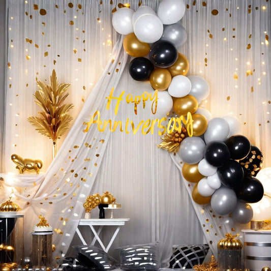 Happy Anniversary Decoration Item For Cabana Tent 41 pcs set Theme