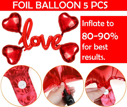 Happy Anniversary Decoration Items Kit - 62Pcs