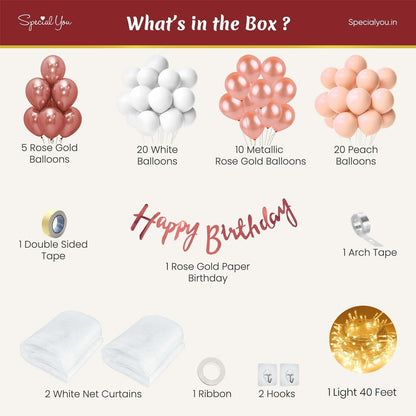 Birthday Decoration Kit for Girls Party Decor 64 PCs Theme set
