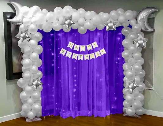 Star & Moon theme Birthday decoration Kit