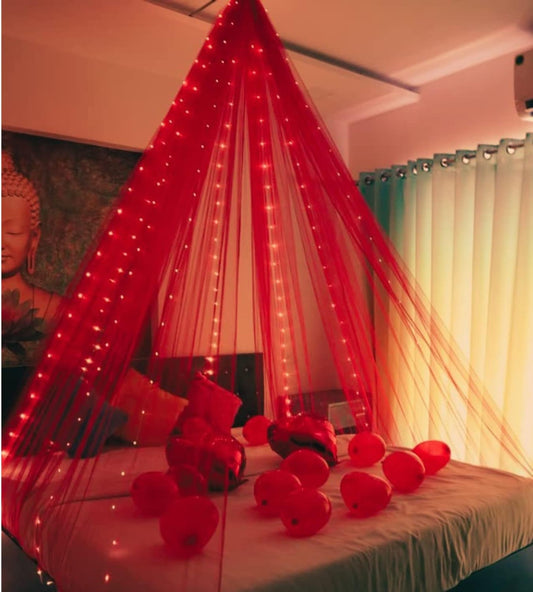 Romantic room decor anniversary or valentine's cabana Theme 6 pcs pack