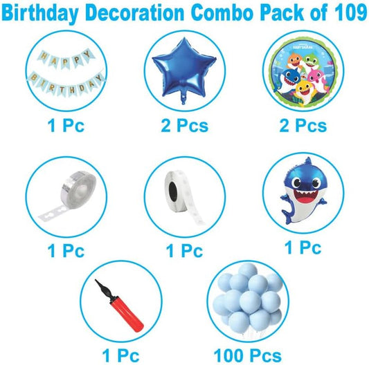 Baby Shark Theme 109\110 pcs pack set with pump