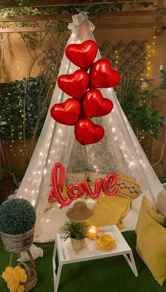 Romantic anniversary or valentine's cabana Theme 11 pcs pack