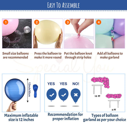 Blue Birthday Decoration Kit 68 items