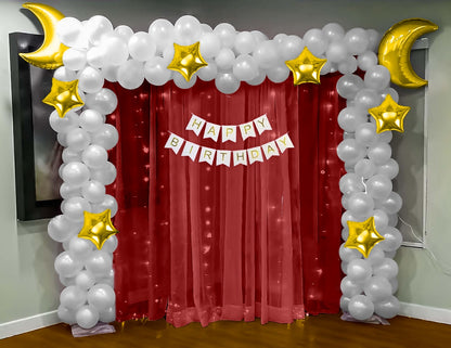 Star & Moon theme Birthday decoration Kit