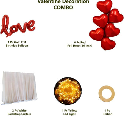 Romantic anniversary or valentine's cabana Theme 11 pcs pack