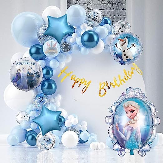 Frozen Princess theme balloon decoration combo (78 pcs)