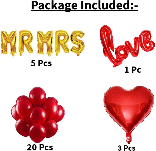 Romantic room decor or valentine's cabana Theme 29 pcs pack