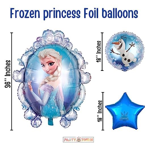 Frozen Princess theme balloon decoration combo (78 pcs)